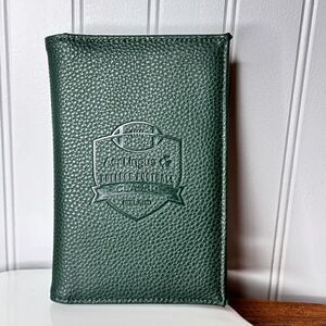 RARE Aer Lingus College Football Ireland Shamrock Classic Leather Wallet 6.5x4.5